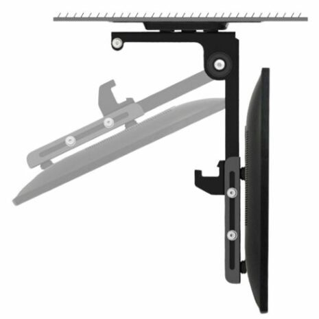 1501059691 An illustration of a vernier caliper, a precision measuring tool used to measure dimensions, shown from a side profile with its scale and sliding jaw clearly visible on a Roof Mount LCD caravan RV TV bracket 17-37inch TVs.