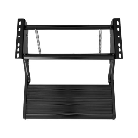 Caravan step - black single manual bolt on