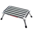Silver Extra Large Illuminating Portable Caravan Step with folding legs