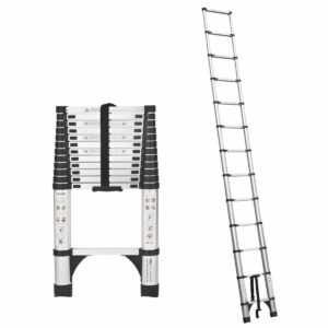 3.8m portable telescopic ladder with carry bag