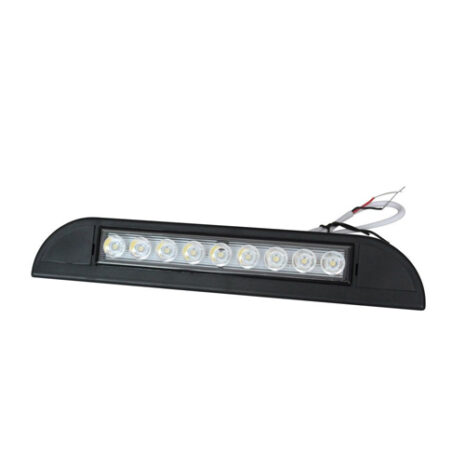 A 231mm Black led exterior caravan awning light on a white background.
