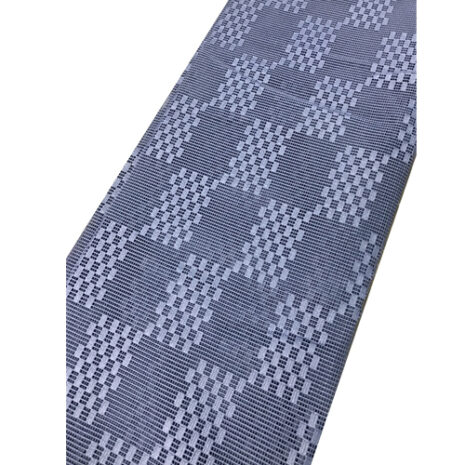 1369394173 A grey and white houndstooth fabric on a BLUE 3m x 2.5m Caravan RV Motor home Annex Matting Floor Mat background.