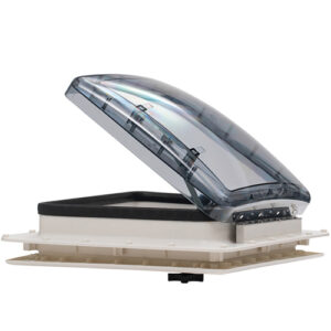 A Caravan RV Skylight Roof Vent Hatch 400 x 400 mm on top of a white box.