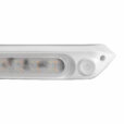 A WHITE 287mm 12V LED AWNING LIGHT WITH WHITE LIGHTS AND SWITCH IP67 on a white background.