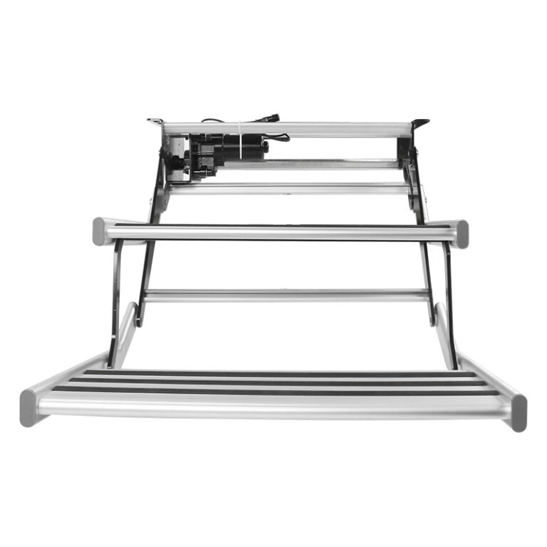 Double 12v Electric Caravan Step with LED Light TRA Australia