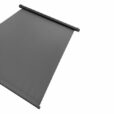 An image of a TRA Retractable Roof Vent Skylight Blind - Dark Grey on a white background.