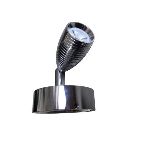 A 12 VOLT 6000K LED READING LIGHT WITH USB CHARGING PORT with a metal base on a white background.