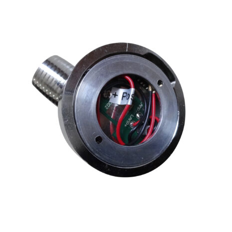 A metal device with 12 VOLT 6000K LED READING LIGHT WITH USB CHARGING PORT on it.