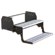 Double Black Steel Caravan Step with Aluminium Tread – TRA Australia