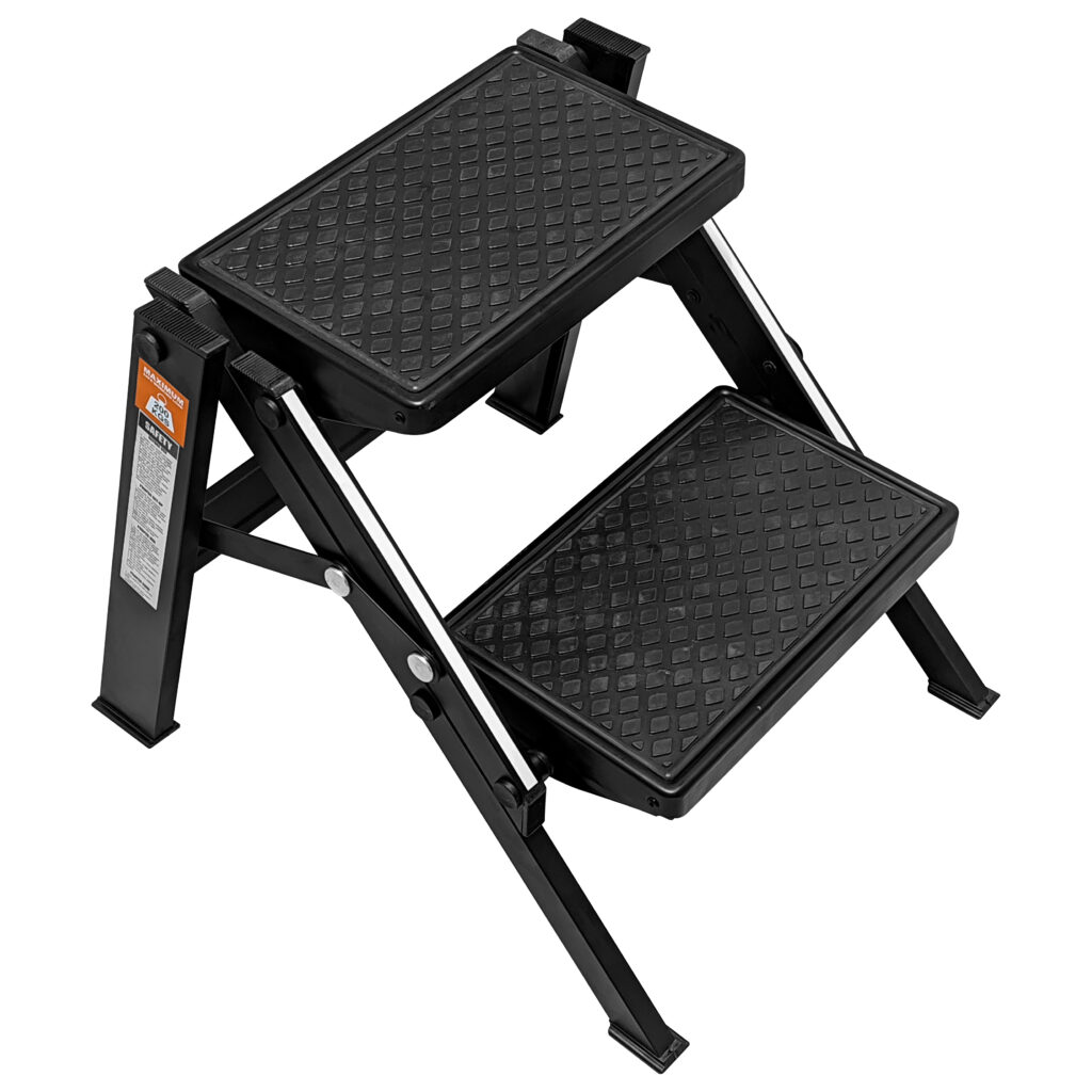 Black Double Folding Portable Step: Features & Benefits