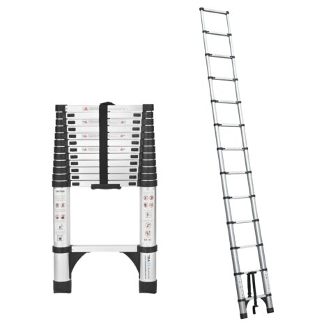 TRA 4.4m portable telescopic ladder with carry bag