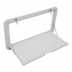 800mm White Aluminium External Caravan RV Picnic Table