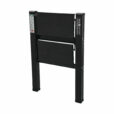 Black 2 step folding caravan step ladder folded for storage