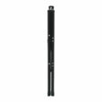 Slim folded profile of black 2 step caravan step ladder