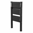 Black 3 step folding caravan step ladder folded for storage
