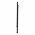 Slim folded profile of black 3 step caravan step ladder