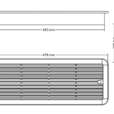 480mm caravan fridge vent dimensions and 450 x 155mm cut-out