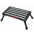 Black Extra Large Illuminating Portable Caravan Step with folding legs